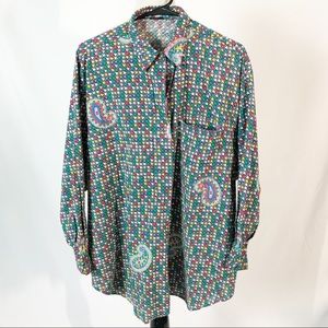 Vintage 80s-90s Generra Multicolor Shirt Medium